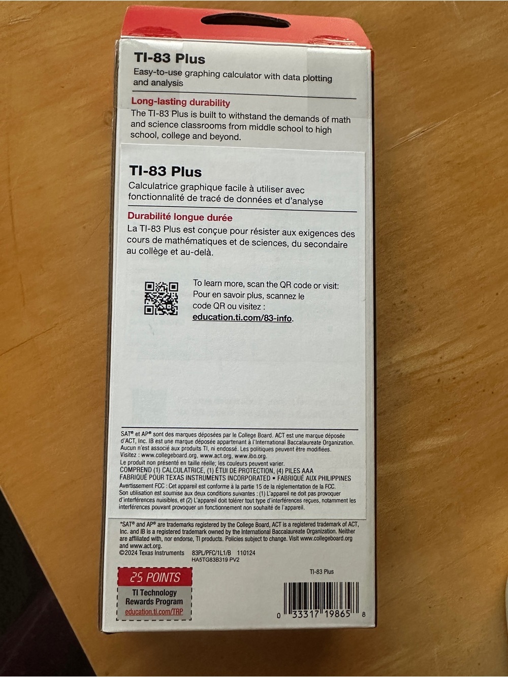 Texas Instruments TI-83 Plus Graphing Calculator NEW SEALED School Math - Picture 2 of 3